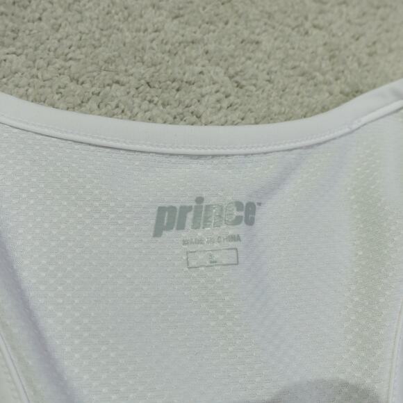 NWT Prince Womens Tennis Pickleball Match Dress with Racerback Pure White Size L - Picture 5 of 7